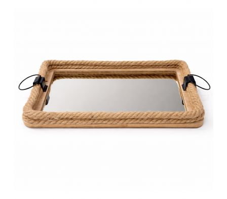 BANDEJA ESPEJADA RECT C/ CUERDA GDE