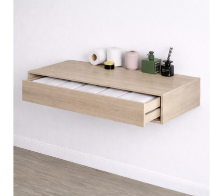 CAJÓN TOCADOR  100X15X45 CM PINO ALAND BLANCO