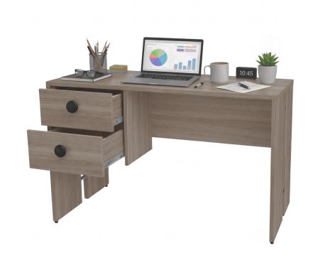 ESCRITORIO BERLIN 2C 120X60X80CM  ROBLE VICENZA GRIS