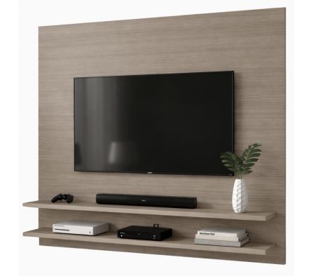 MUEBLE TV AUSTRALIA 160X140X25CM  ROBLE VICENZA GRIS