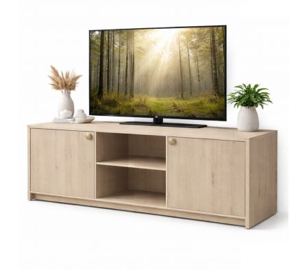 MUEBLE TV CEYLAN 160X50X60CM PINO ALAND BLANCO