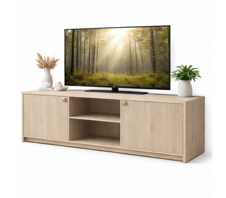 MUEBLE TV CEYLAN 200X50X60CM PINO ALAND BLANCO