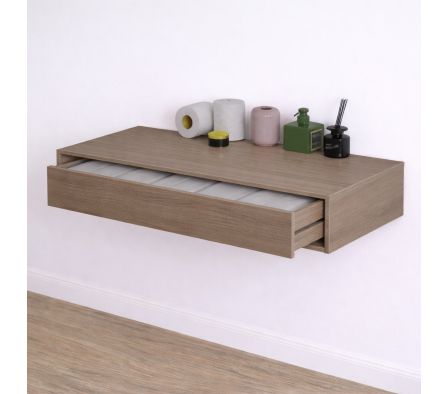 CAJÓN TOCADOR  100X15X45 CM ROBLE VICENZA GRIS