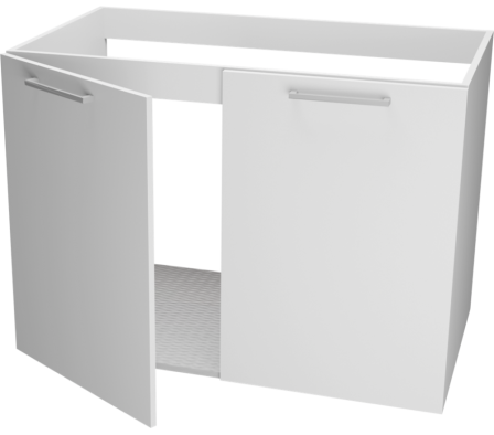 MODULO INFERIOR COCINA PI 100X55X72CM BLANCO
