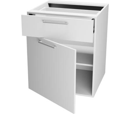 MODULO INFERIOR COCINA CAPU BI 60X55X72CM BLANCO