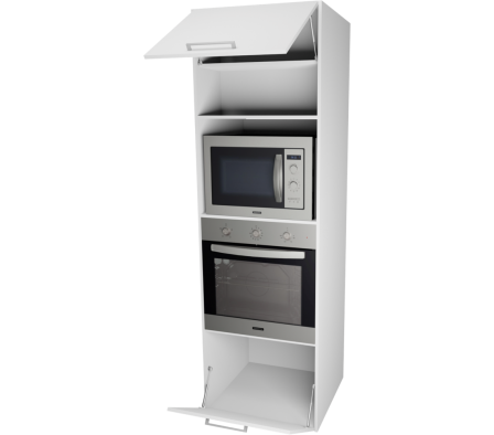 MODULO INFERIOR COCINA HM 63X60X206.7CM BLANCO