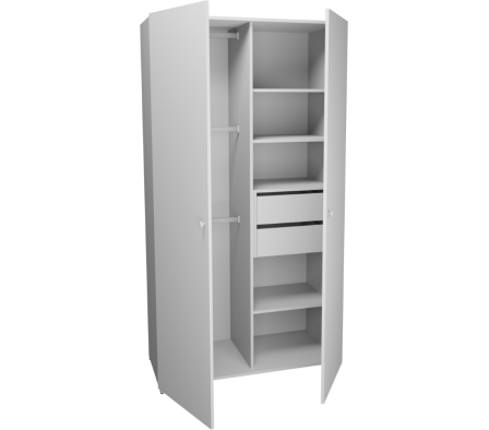 PLACAR EPC NIÑOS 100X50X190CM BLANCO