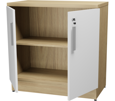 MODULO INFERIOR OFICINA 73X74,5X40CM HICKORY NATURAL BLANCO