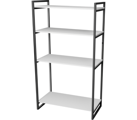 REPISA MARTINA 4E 80X40X144CM BLANCO