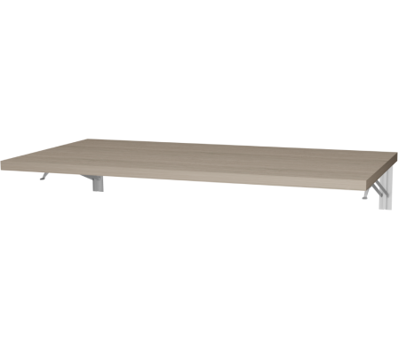 MESA PLEGABLE 100X50X2.5CM ROBLE VICENZA GRIS