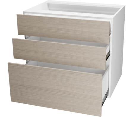 MODULO INFERIOR COCINA CA 80X55X72CM ROBLE VICENZA GRIS