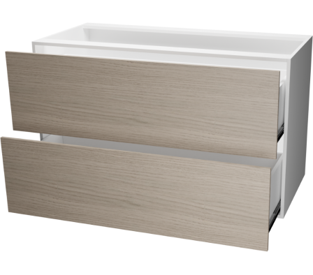 MODULO INFERIOR COCINA CC 120X55X72CM  ROBLE VICENZA GRIS