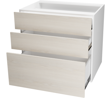 MODULO INFERIOR COCINA CA 80X55X72CM PINO ALAND BLANCO
