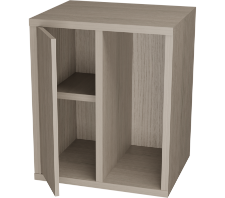 MESITA LUZ BI 50X60X40CM  ROBLE VICENZA GRIS