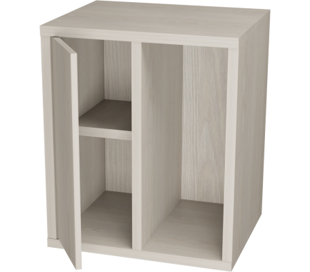 MESITA LUZ BI 50X60X40CM PINO ALAND BLANCO