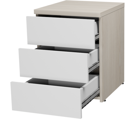 MESITA LUZ CACM 40X52X44.1CM PINO ALAND BLANCO