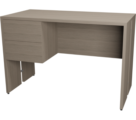 ESCRITORIO BERLIN 2C 120X60X80CM  ROBLE VICENZA GRIS