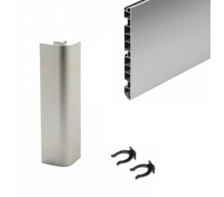 KIT ZOCALO CO 45X15CM SIMIL ALUMINIO