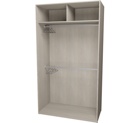 PLACAR VESTIDOR P 120X59X216,5CM PINO ALAND BLANCO