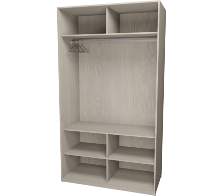 PLACAR VESTIDOR EP 120X59X216,5CM PINO ALAND BLANCO