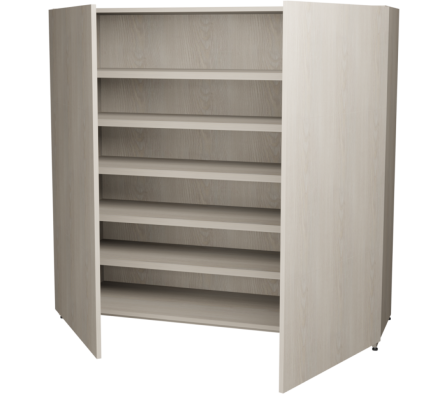 ZAPATERO CABALLERO PA 120X116.5X40CM PINO ALAND BLANCO