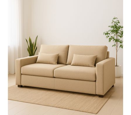 SOFA FIJO 2.10 M SANTINO 08 BEIGE