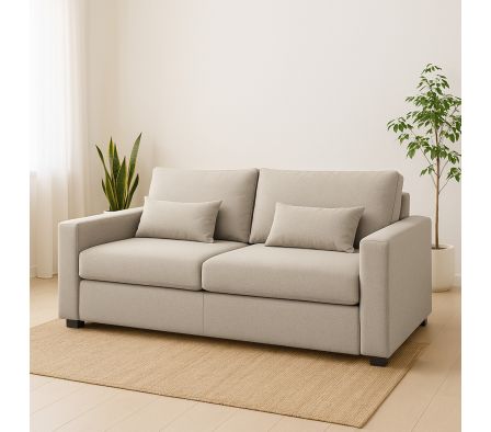 SOFA FIJO 2.10 M SANTINO 07 GRIS CLARO