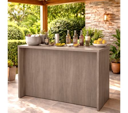 BARRA QUINCHO 150X60X110CM  ROBLE VICENZA GRIS