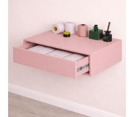 CAJÓN TOCADOR  80X15X45 CM ROSA VINTAGE