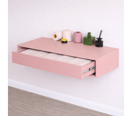 CAJÓN TOCADOR  100X17,5X45 CM ROSA VINTAGE