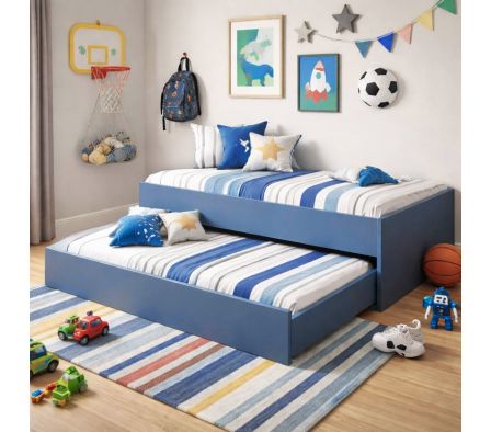 CAMA CAMITA 196X97X50CM AZUL COSMICO