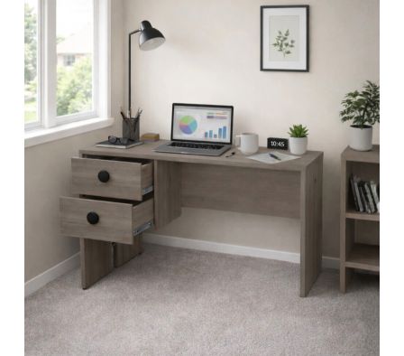 ESCRITORIO BERLIN 2C 120X60X80CM  ROBLE VICENZA GRIS