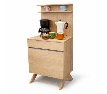MUEBLE CAFÉ GABY 60X138X40CM HICKORY NATURAL