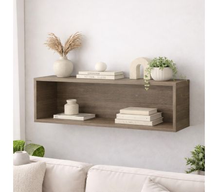 REPISA CUADRO 100X36X30CM ROBLE VICENZA GRIS *HAS*