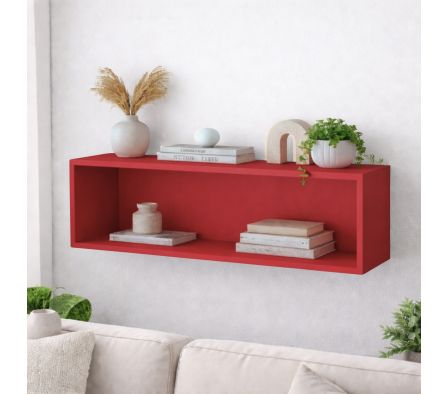 REPISA CUADRO 107,4X35,8X30CM ROJO CEREZA