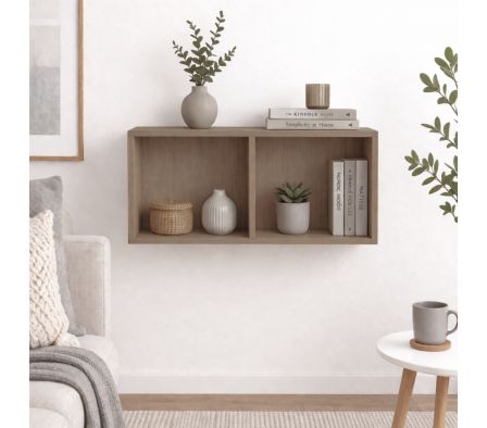 REPISA CUADRO 80X36X30CM ROBLE VICENZA GRIS
