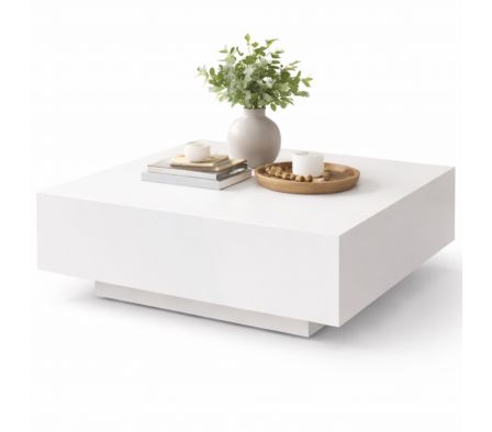MESA CENTRO RANIA 80X80X35CM BLANCO