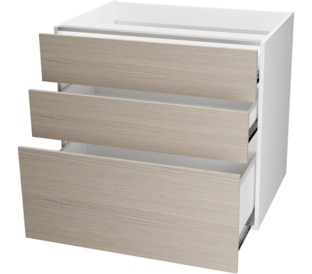 MODULO INFERIOR COCINA AN 80X55X72CM ROBLE VICENZA GRIS