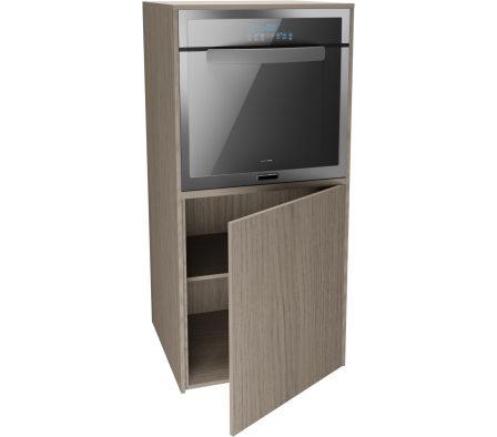 MODULO INFERIOR COCINA H0 63X60X136CM  ROBLE VICENZA GRIS