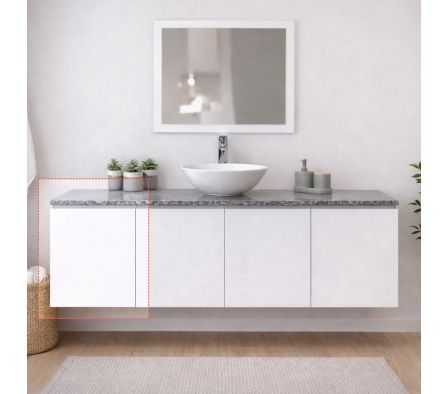 MODULO INFERIOR BAÑO BI 50X54X52CM BLANCO