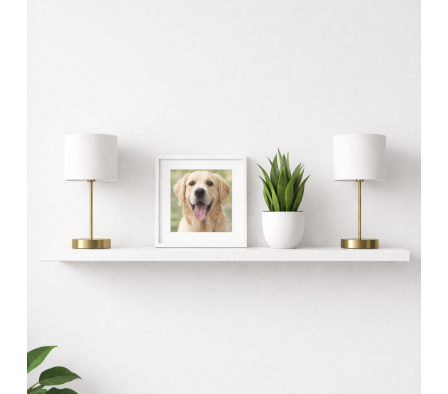 REPISA LINEAL CYN 100X20X2.5CM BLANCO