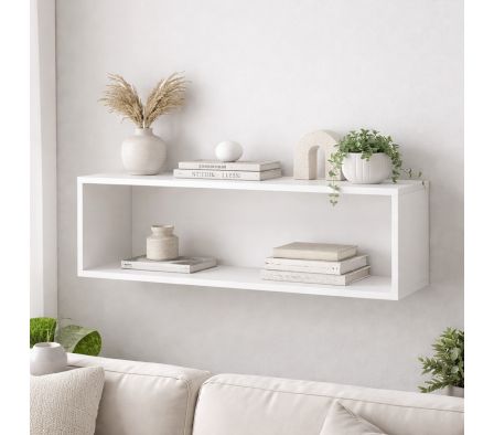 REPISA CUADRO 100X36X30CM BLANCO