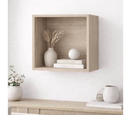 REPISA CUADRO 35,8X35,8X30CM PINO ALAND BLANCO *HAS*