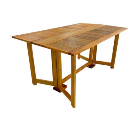 MESA PLEGABLE MARI 165X80X75CM EUCALIPTO