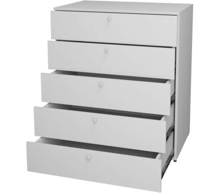 COMODA NIÑOS 80X50X92.5CM BLANCO