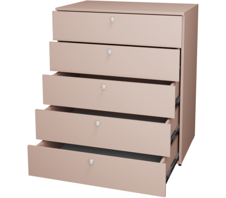 COMODA NIÑOS 80X50X92.5CM ROSA VINTAGE