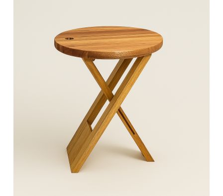 BANQUETA PLEGABLE 32X45CM EUCALIPTO