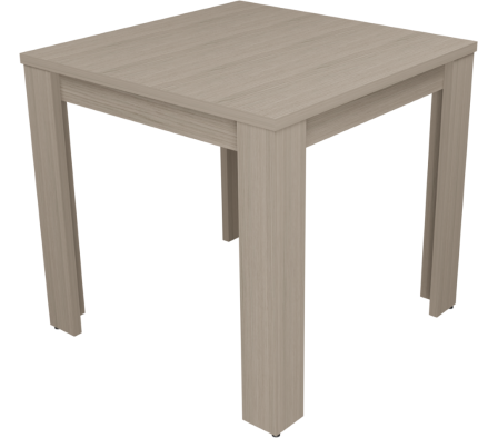 MESA COMEDOR 80X80X75CM ROBLE VICENZA GRIS