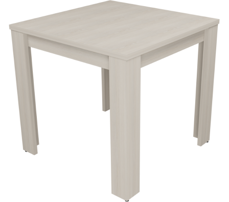 MESA COMEDOR 80X80X75CM PINO ALAND BLANCO