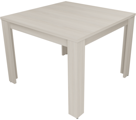 MESA COMEDOR 100X100X75CM PINO ALAND BLANCO
